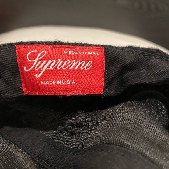 Supreme fitted cable knit camp cap. Black, size medium/large used. - Picture 5 of 6